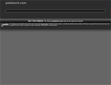 Tablet Screenshot of paidwork.com